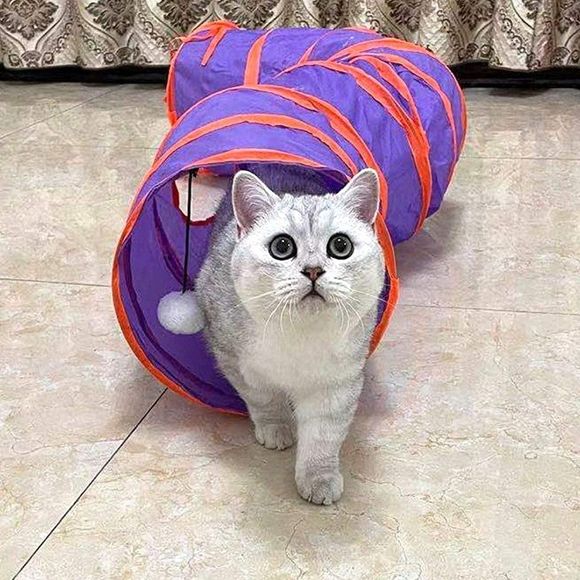 PetLike S Way Cat Tunnel Collapsible Pop-up Pet Tube - Picture 3 of 7